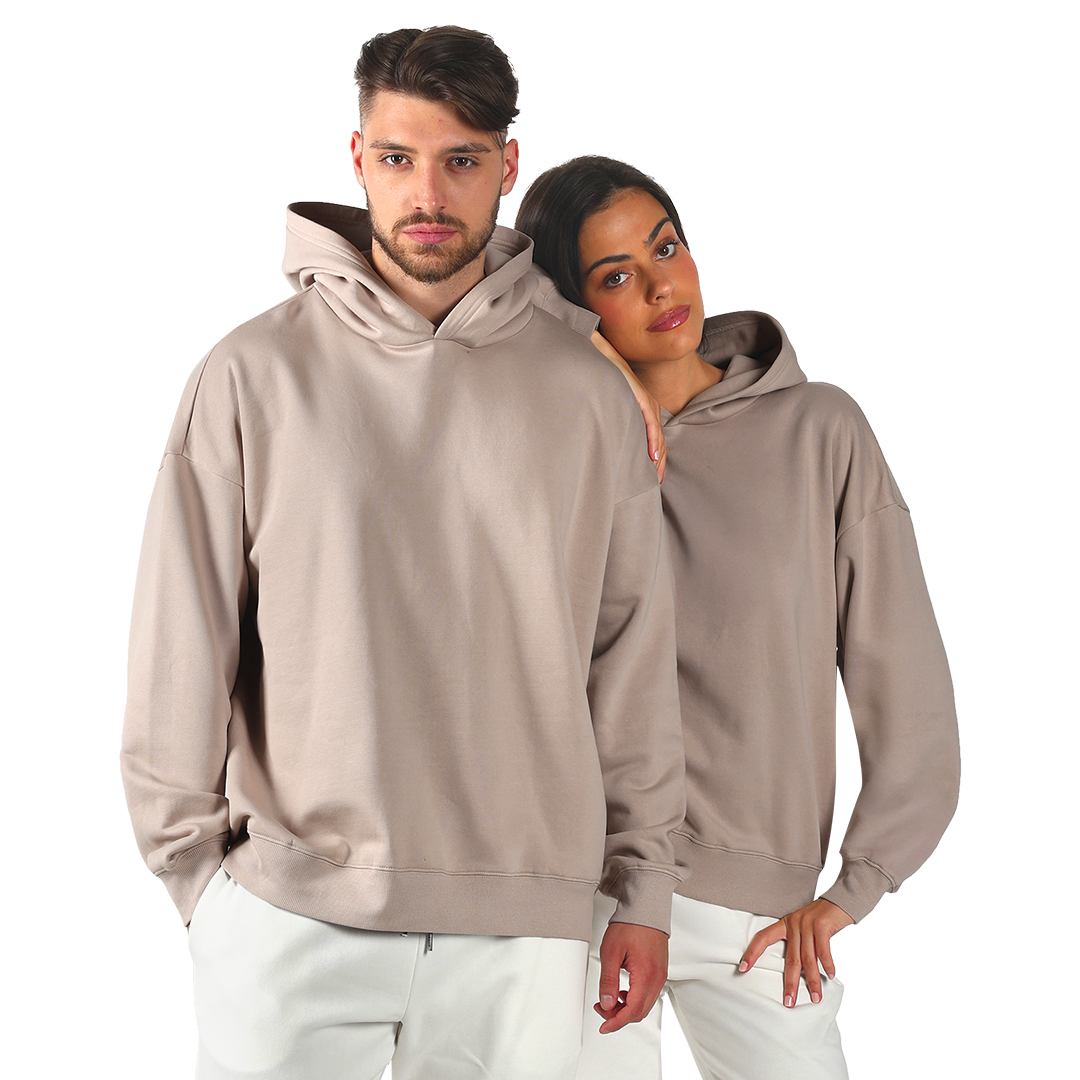 Unisex široka dukserica sa kapuljačom od organskog pamuka, 300 g/m2